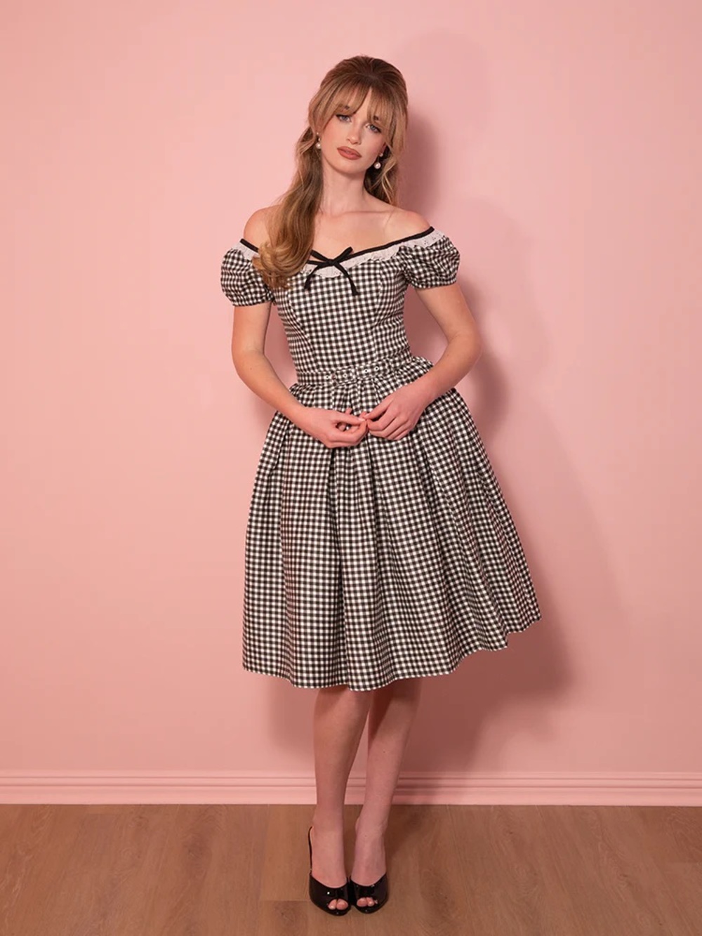 Vixen by Micheline Pitt Bardot Swing Dress